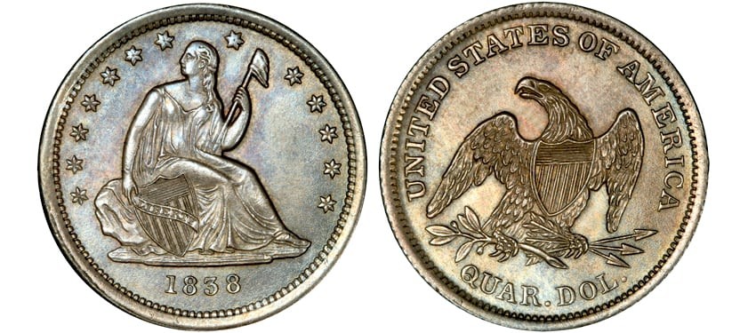 Liberty Seated Quarters       (1838-1891)